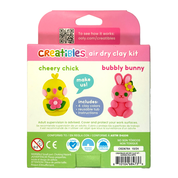 Air Dry Clay BFFs Kit - Garden Pals (Set of 4 Color)