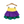 Load image into Gallery viewer, Mardi Gras Colorblock Skort
