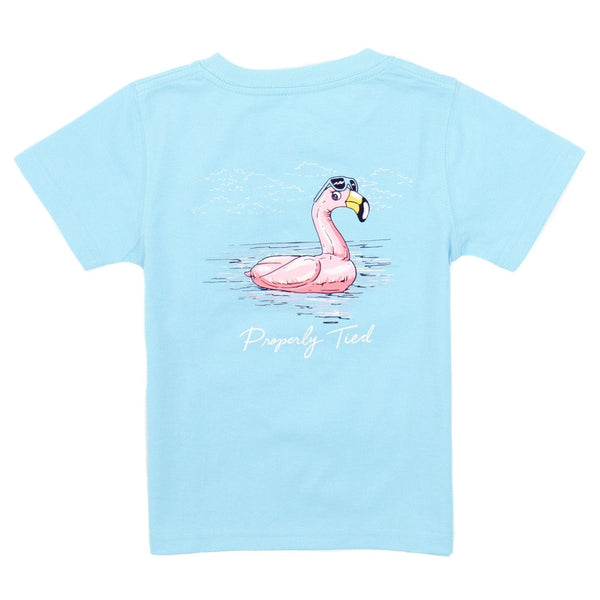 Flamingo Float SS- Aqua
