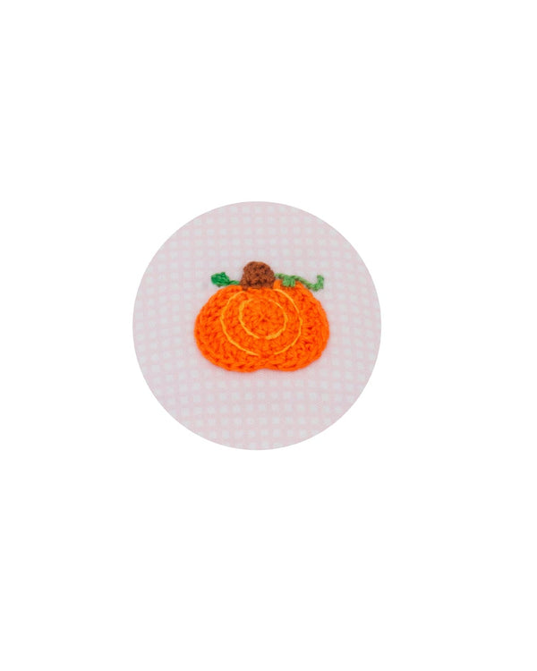 Pumpkin Knit Bloomer Set- Pink Check