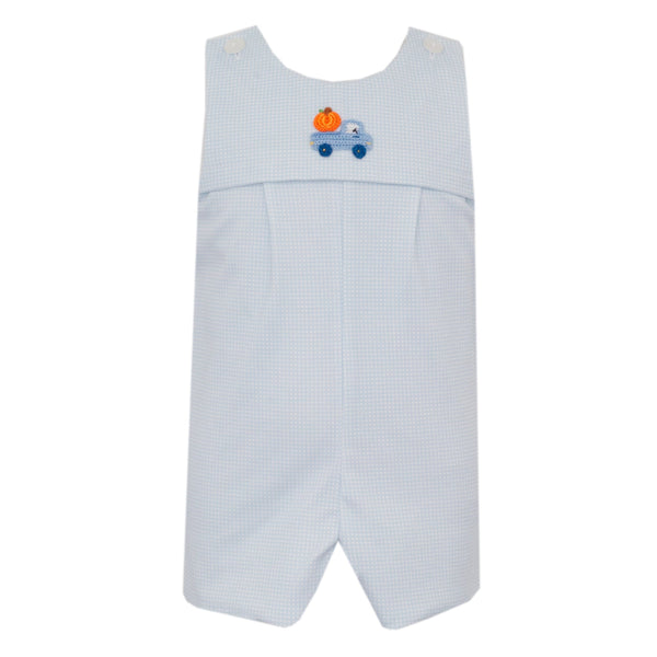 Pumpkin Knit Jon Jon- Blue Check