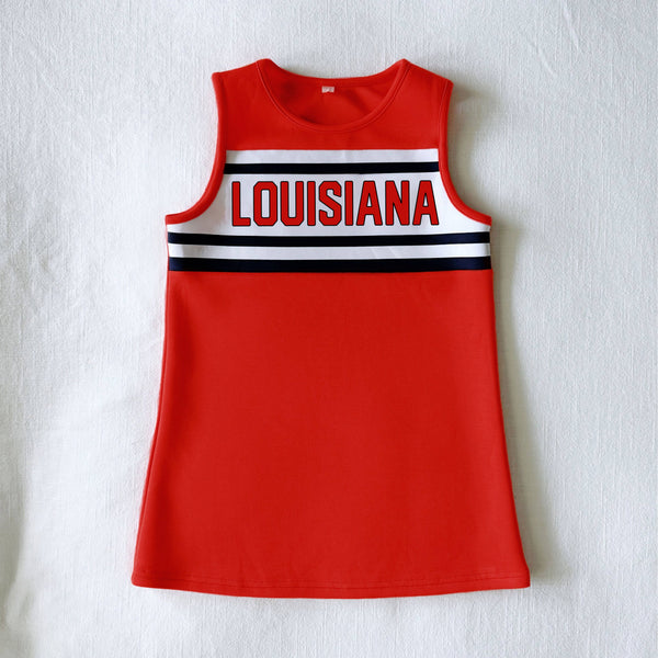 Louisiana Classic Cheer Dress- Red