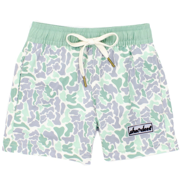 Shordees Swim Trunk- Sage Camo