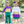 Load image into Gallery viewer, Mardi Gras Colorblock Skort
