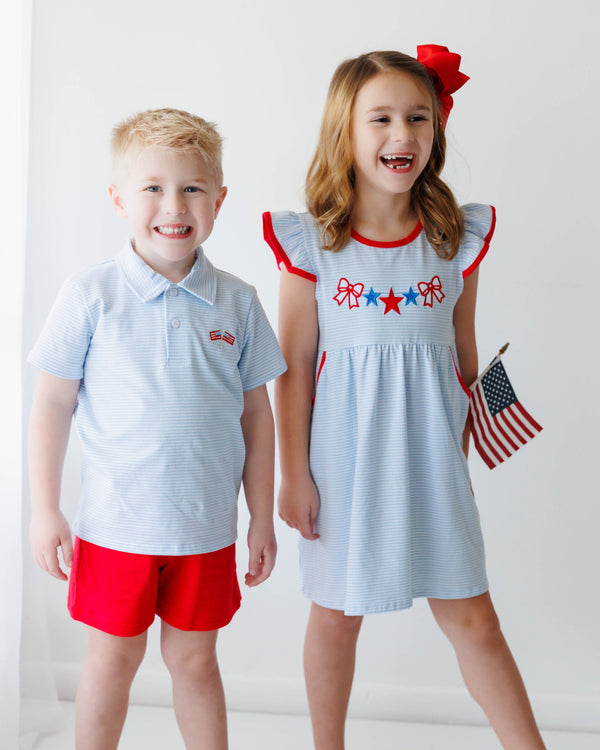Stars, Stripes, and Bows Pocket Dress