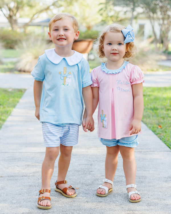 He Is Risen Pleat Bloomer Set