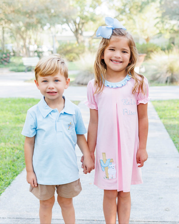 He Is Risen Pleat Dress
