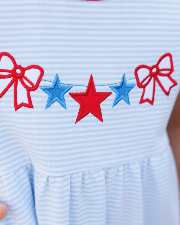 Stars, Stripes, and Bows Pocket Dress