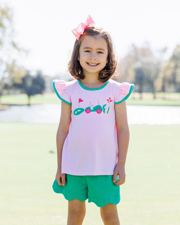 Gone Golfing Scallop Short Set