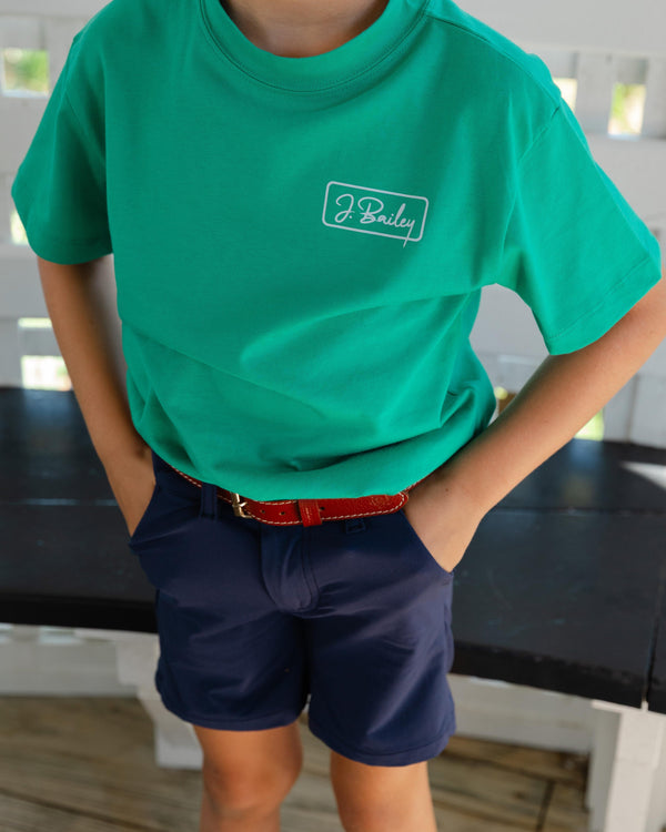 Logo Tee- Sailboat on Green