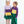Load image into Gallery viewer, Mardi Gras Colorblock Twirl Dress
