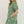 Load image into Gallery viewer, Botanical Print Puff Sleeve Dress- Green
