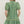 Load image into Gallery viewer, Botanical Print Puff Sleeve Dress- Green
