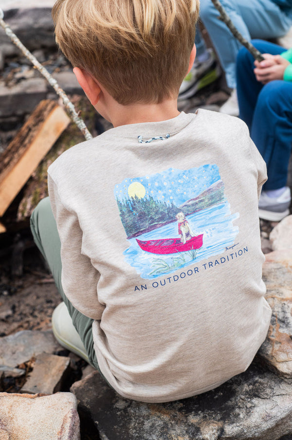 LS Moonlight Paddle with Lab Shirt- Trench Coat Heather