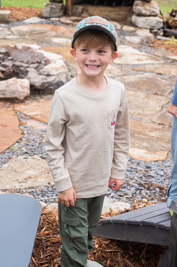 LS Moonlight Paddle with Lab Shirt- Trench Coat Heather