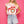 Load image into Gallery viewer, Red &amp; White Stripe 'Play Ball' Top- (Women's)
