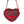 Load image into Gallery viewer, Heart Purse- Red Plaid
