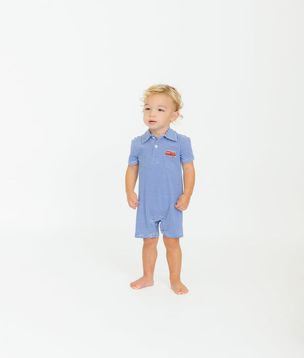 Firetruck Polo Romper
