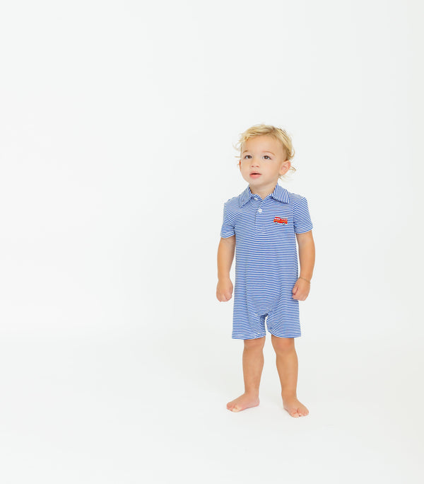 Firetruck Polo Romper