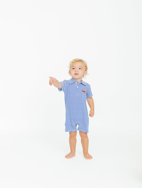 Firetruck Polo Romper