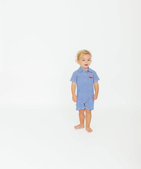 Firetruck Polo Romper