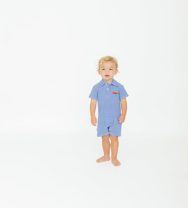 Firetruck Polo Romper
