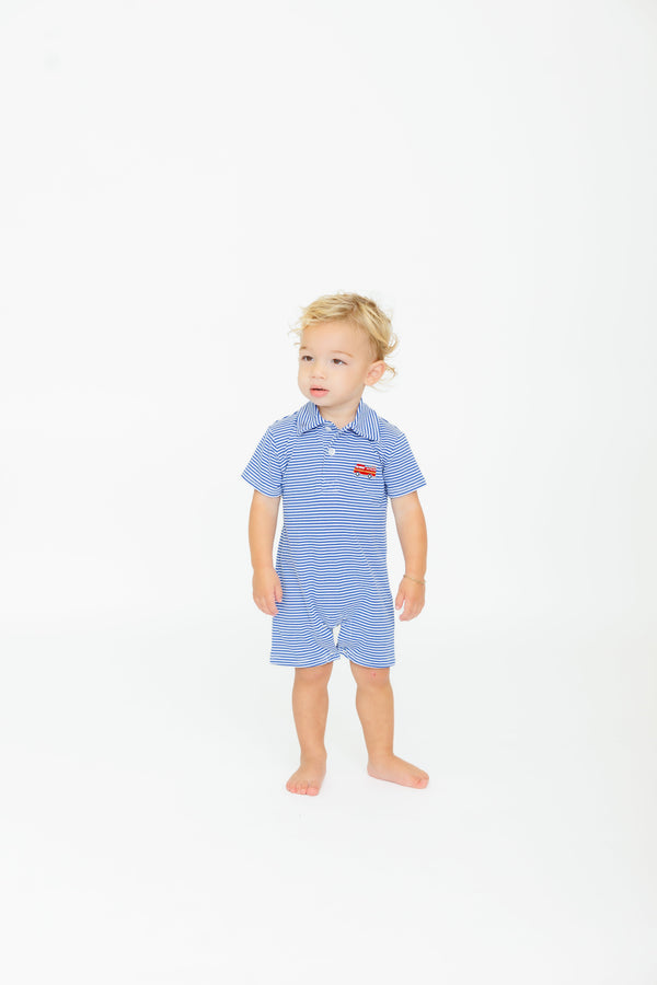 Firetruck Polo Romper