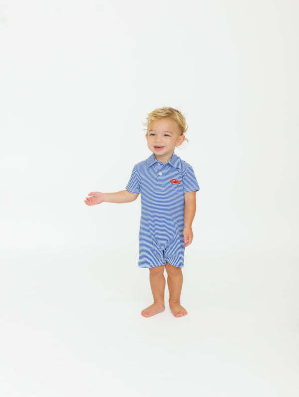 Firetruck Polo Romper