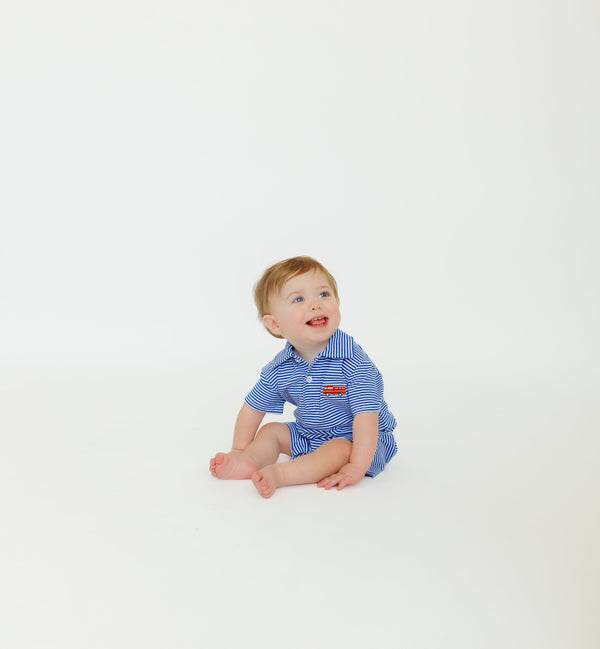 Firetruck Polo Romper