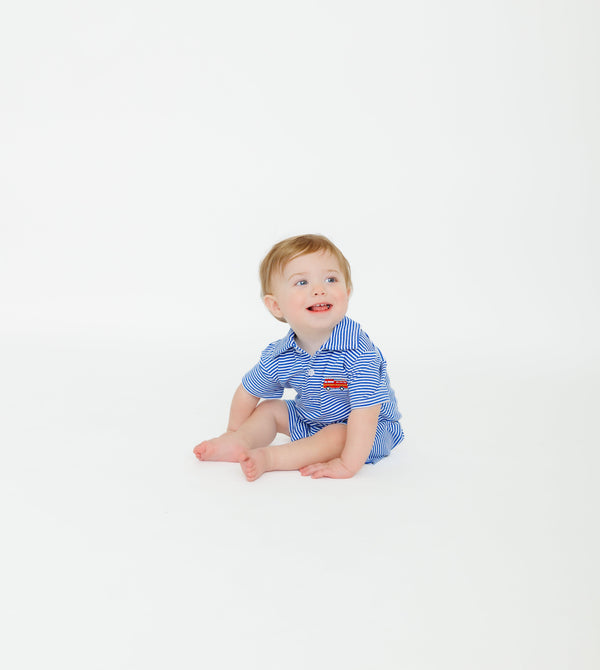 Firetruck Polo Romper