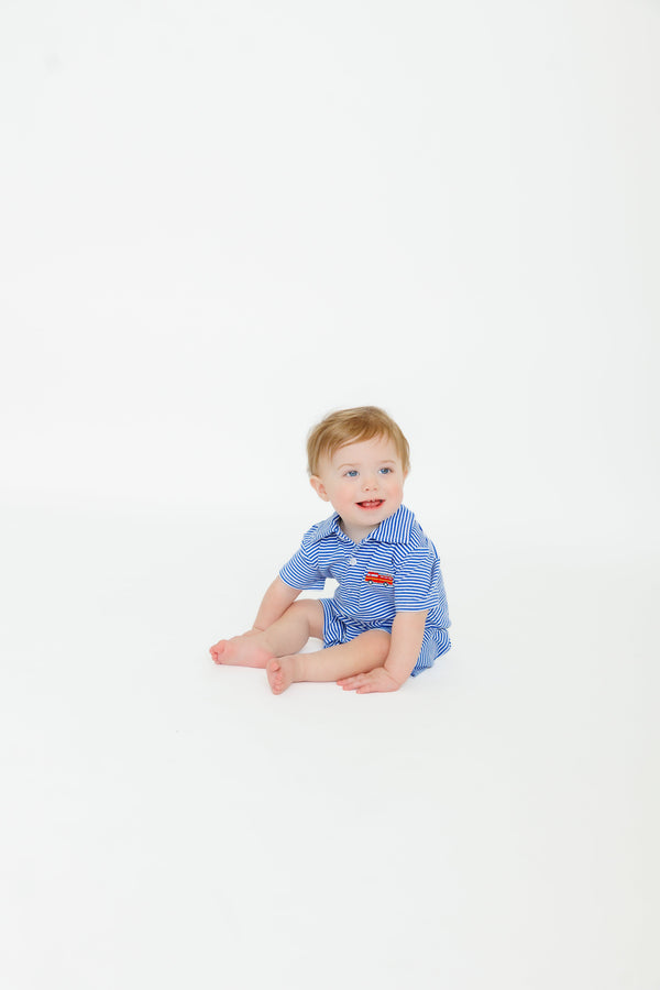 Firetruck Polo Romper