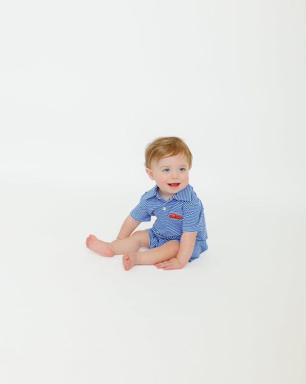 Firetruck Polo Romper