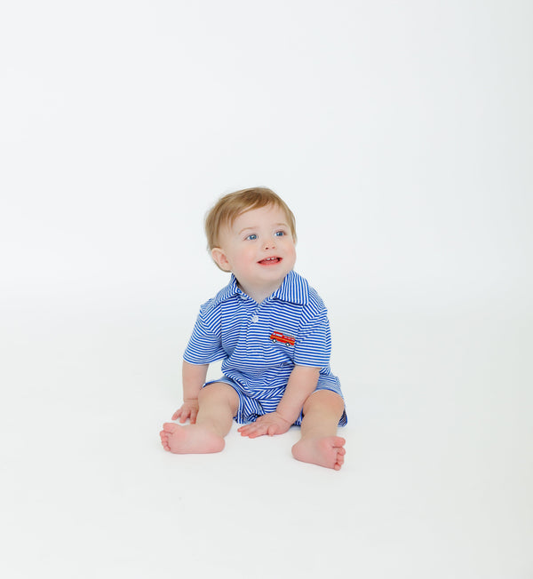 Firetruck Polo Romper