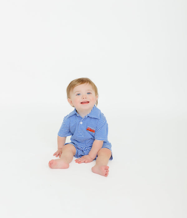 Firetruck Polo Romper