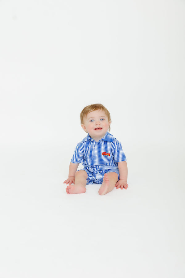 Firetruck Polo Romper