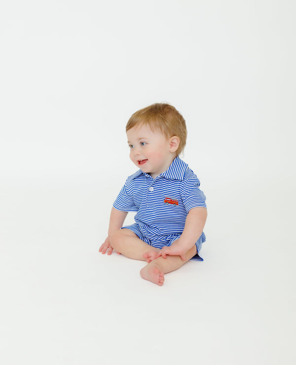 Firetruck Polo Romper