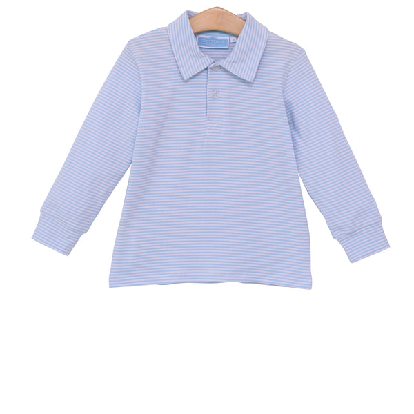 Jackson Polo- Light Blue Stripe