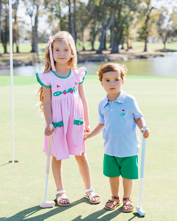 Gone Golfing Ruffle Pocket Dress