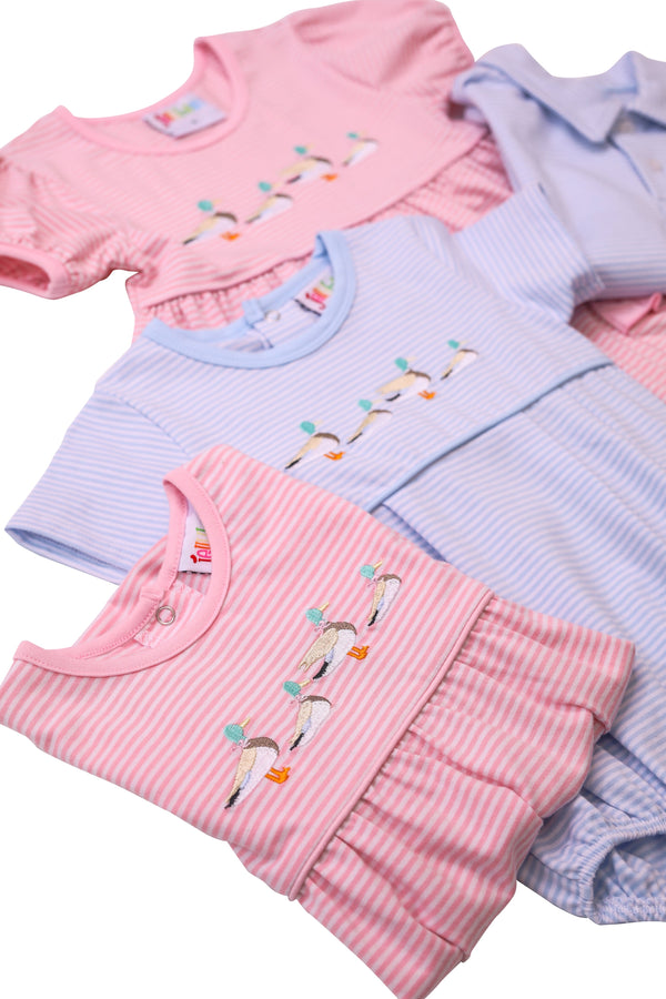 Mallard Embroidery Bubble- Blue