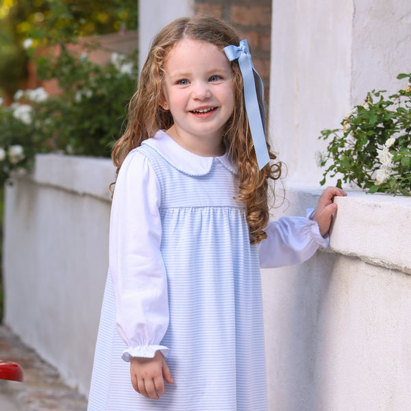 Jillian Jumper- Light Blue Stripe