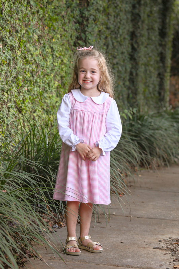 Jillian Jumper- Light Pink Stripe