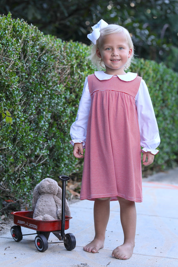 Jillian Jumper- Red Stripe