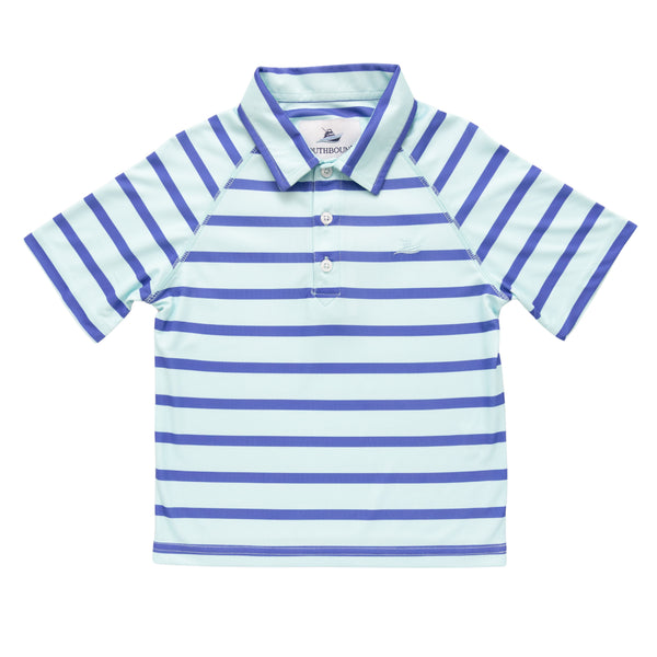 SS Polo- Aqua/Amparo Blue