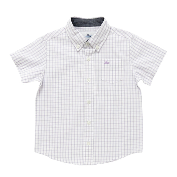 SS Dress Shirt- Lavender/White