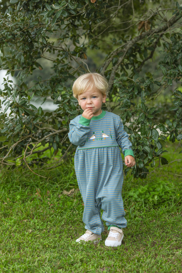 Mallard Embroidery Romper