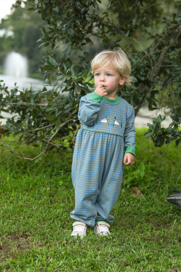 Mallard Embroidery Romper