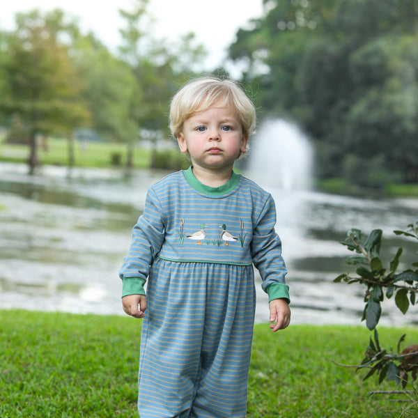 Mallard Embroidery Romper