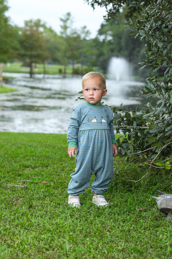 Mallard Embroidery Romper
