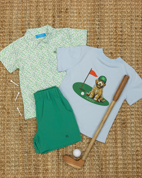 Logo Tee- Augusta Dog on Bayberry
