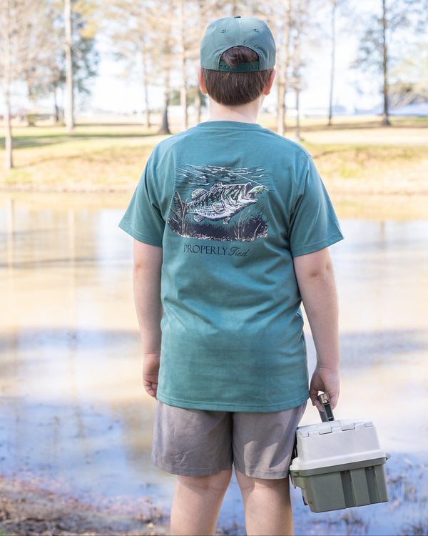 Set The Hook SS- Marine Green